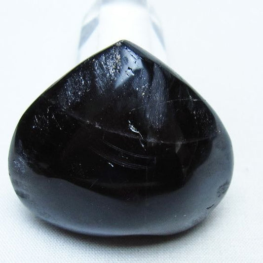 モリオン 置物 ハート 黒水晶 一点物 145-2079