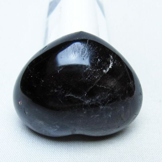 モリオン 置物 ハート 黒水晶 一点物 145-2080