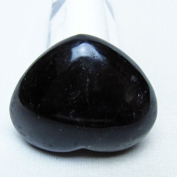 モリオン 置物 ハート 黒水晶 一点物 145-2082