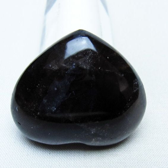 モリオン 置物 ハート 黒水晶 一点物 145-2083