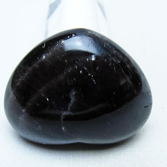 モリオン 置物 ハート 黒水晶 一点物 145-2084