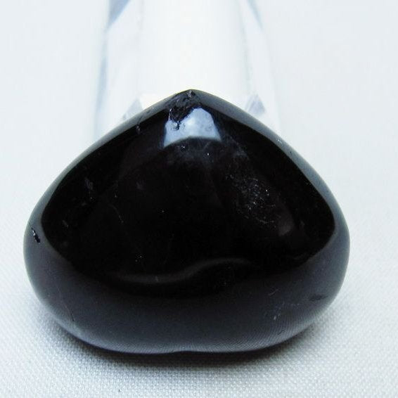 モリオン 置物 ハート 黒水晶 一点物 145-2086