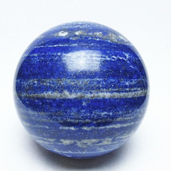 1.4Kg ラピスラズリ 丸玉 95mm スフィア 置物 一点物 151-10166