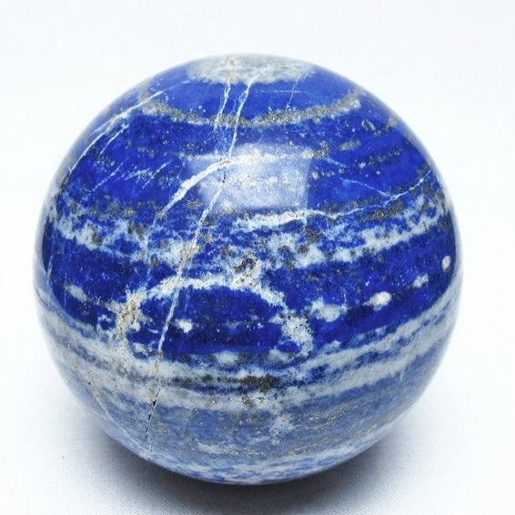 1Kg ラピスラズリ 丸玉 87mm スフィア 置物 一点物 151-10175