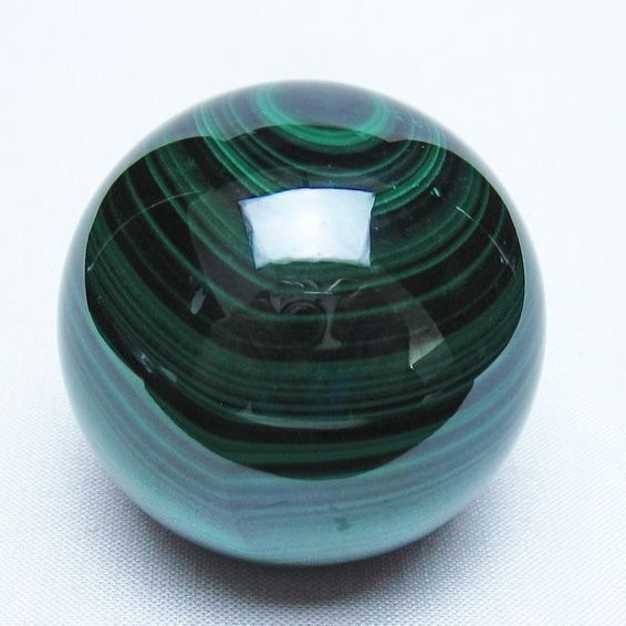 マラカイト 丸玉 48mm スフィア 置物 一点物 151-10193