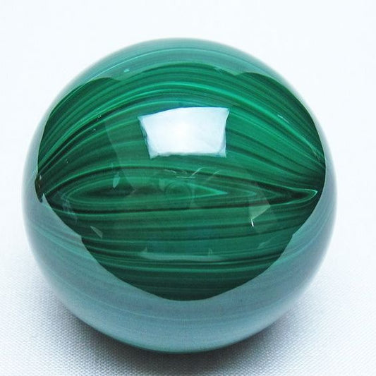 マラカイト 丸玉 53mm スフィア 置物 一点物 151-10198