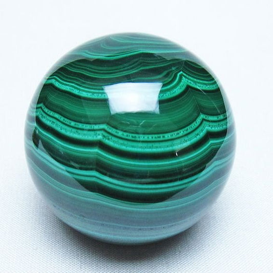 マラカイト 丸玉 50mm スフィア 置物 一点物 151-10199