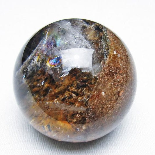 ガーデンクォーツ 丸玉 虹入り 60mm 一点物  151-8081
