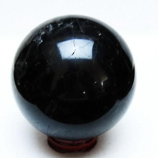 モリオン 丸玉 78mm 黒水晶 丸玉 一点物 151-8502