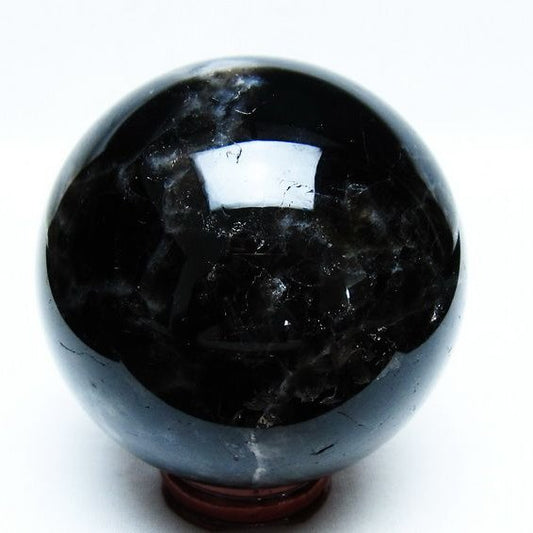 モリオン 丸玉 78mm 黒水晶 丸玉 一点物 151-8504