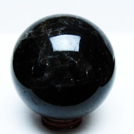 モリオン 丸玉 79mm 黒水晶 丸玉 一点物 151-8509