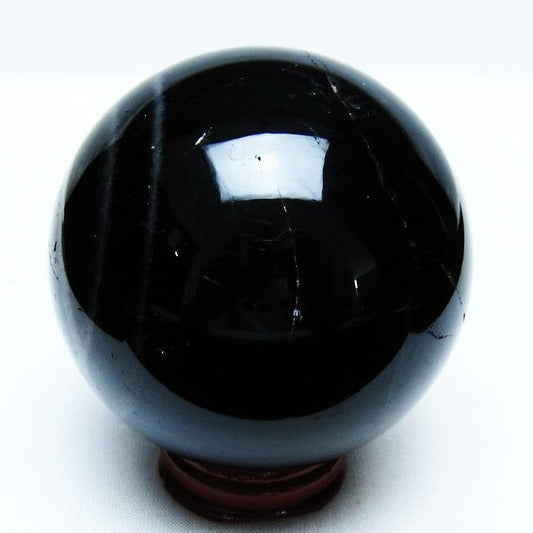 モリオン 丸玉 70mm 黒水晶 丸玉 一点物 151-8512