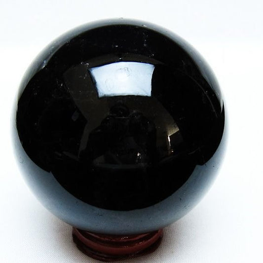 モリオン 丸玉 74mm 黒水晶 丸玉 一点物 151-8515