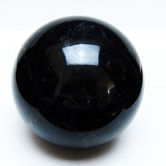 モリオン 丸玉 86mm 黒水晶 丸玉 モリオン スフィア 一点物 151-8521