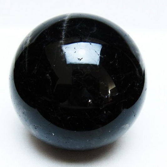 モリオン 丸玉 83mm 黒水晶 丸玉 モリオン スフィア 一点物 151-8522