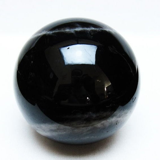 モリオン 丸玉 87mm 黒水晶 丸玉 モリオン スフィア 一点物 151-8526