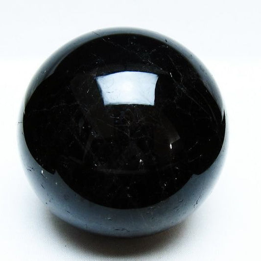 モリオン 丸玉 88mm 黒水晶 丸玉 モリオン スフィア 一点物 151-8529