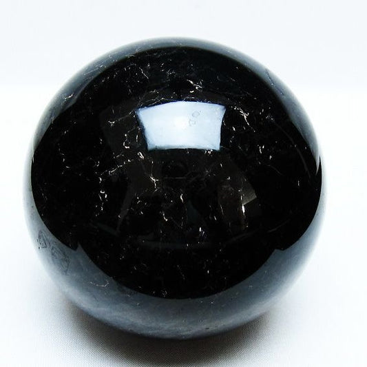 1.1Kg モリオン 丸玉 90mm 黒水晶 丸玉 モリオン スフィア 一点物 151-8533