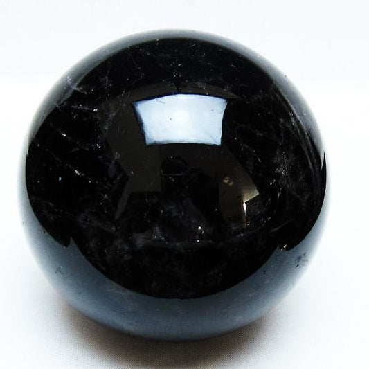 1.1Kg モリオン 丸玉 92mm 黒水晶 丸玉 モリオン スフィア 一点物 151-8539