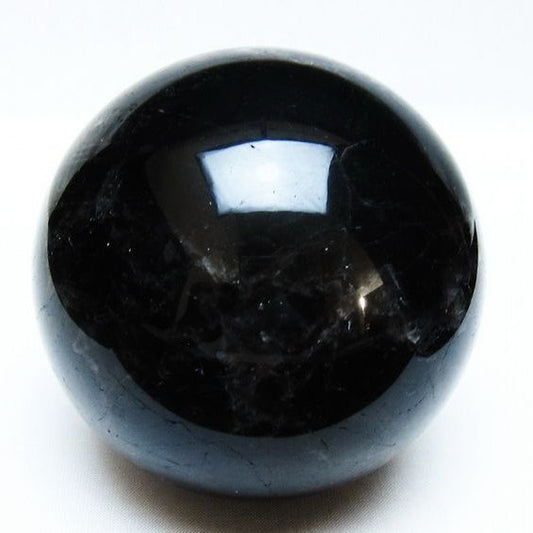 1.1Kg モリオン 丸玉 90mm 黒水晶 丸玉 モリオン スフィア 一点物 送料無料 151-8559