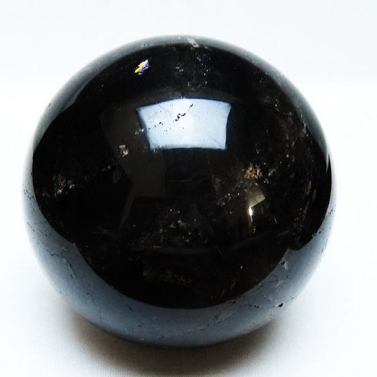 1.1Kg モリオン 丸玉 91mm 黒水晶 丸玉 モリオン スフィア 一点物 送料無料 151-8560