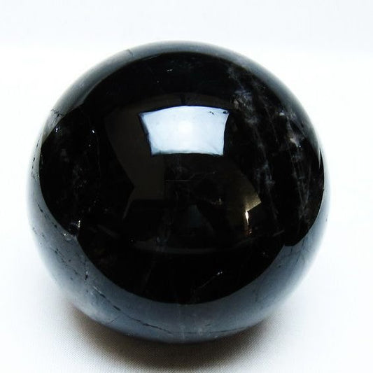 モリオン 丸玉 80mm 黒水晶 丸玉 モリオン スフィア 一点物 151-8567