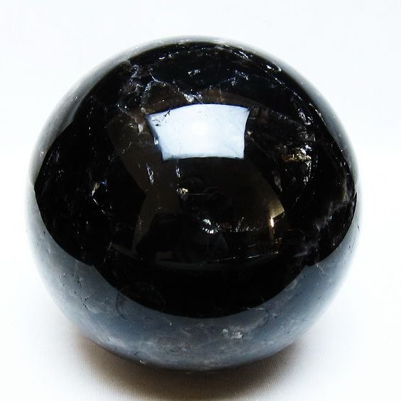 1.9Kg モリオン 丸玉 115mm 黒水晶 丸玉 モリオン スフィア 一点物 送料無料 151-8586