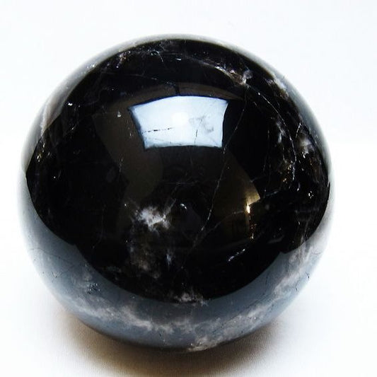 1.9Kg モリオン 丸玉 115mm 黒水晶 丸玉 モリオン スフィア 一点物 送料無料 151-8587
