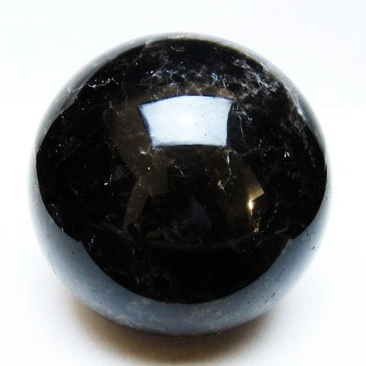 2Kg モリオン 丸玉 115mm 黒水晶 丸玉 モリオン スフィア 一点物 送料無料 151-8588