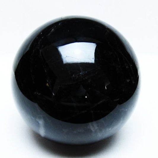 1.7Kg モリオン 丸玉 110mm 黒水晶 丸玉 モリオン スフィア 一点物 送料無料 151-8592