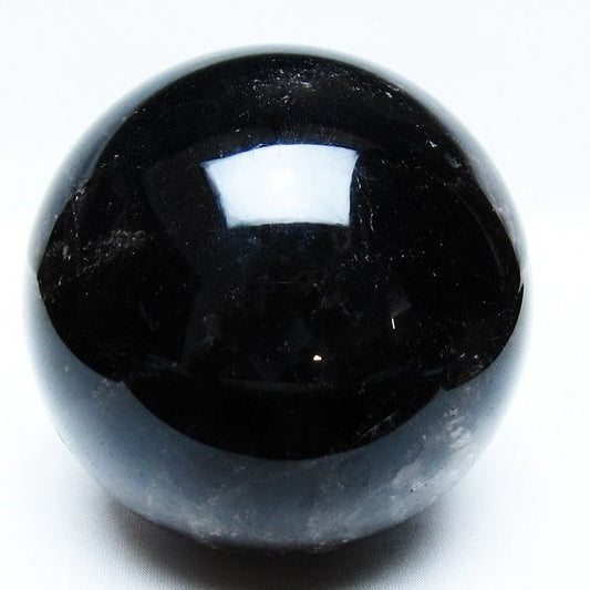 1.6Kg モリオン 丸玉 107mm 黒水晶 丸玉 モリオン スフィア 一点物 送料無料 151-8594