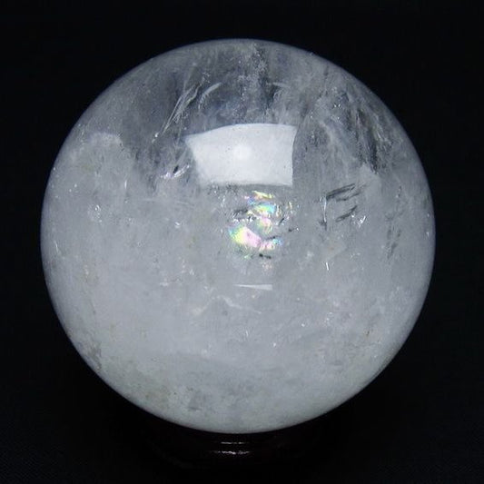 水晶 丸玉 61mm スフィア 置物 水晶玉 一点物 151-8848