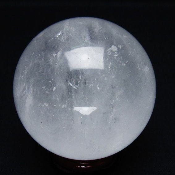 水晶 丸玉 64mm スフィア 置物 水晶玉 一点物 151-8853