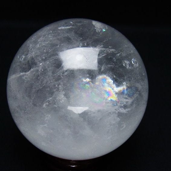 水晶 丸玉 71mm スフィア 置物 水晶玉 一点物 151-8865