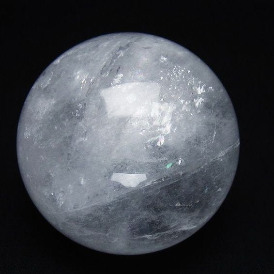 水晶 丸玉 64mm スフィア 置物 水晶玉 一点物 151-8872