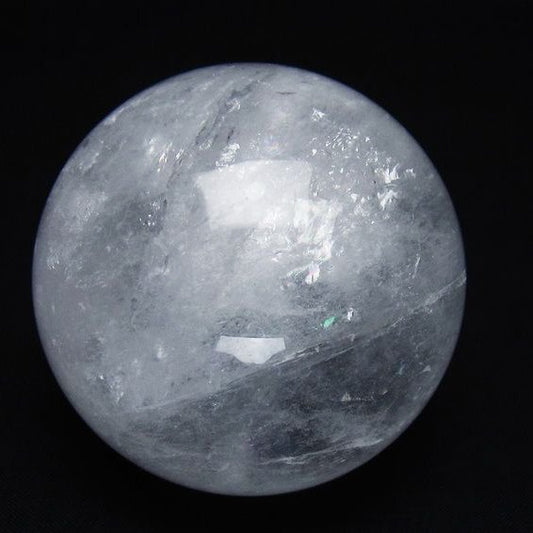 水晶 丸玉 64mm スフィア 置物 水晶玉 一点物 151-8872