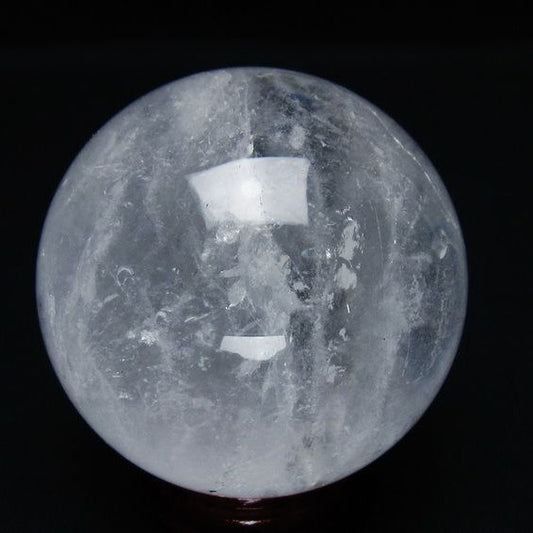水晶 丸玉 64mm スフィア 置物 水晶玉 一点物 151-8877