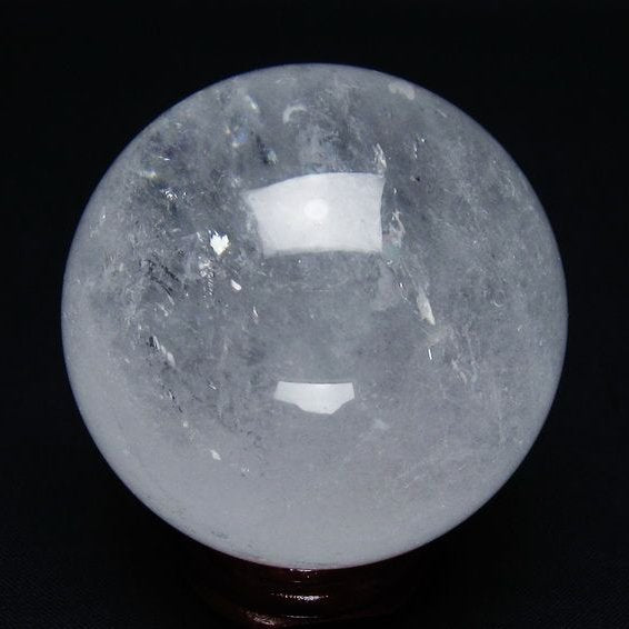 水晶 丸玉 60mm スフィア 置物 水晶玉 一点物 151-8879