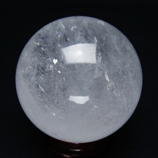 水晶 丸玉 60mm スフィア 置物 水晶玉 一点物 151-8879