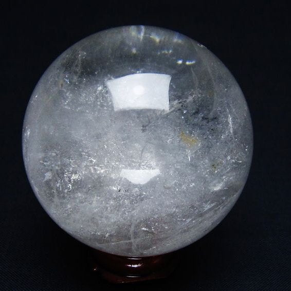 水晶 丸玉 54mm スフィア 置物 水晶玉 一点物 151-8886