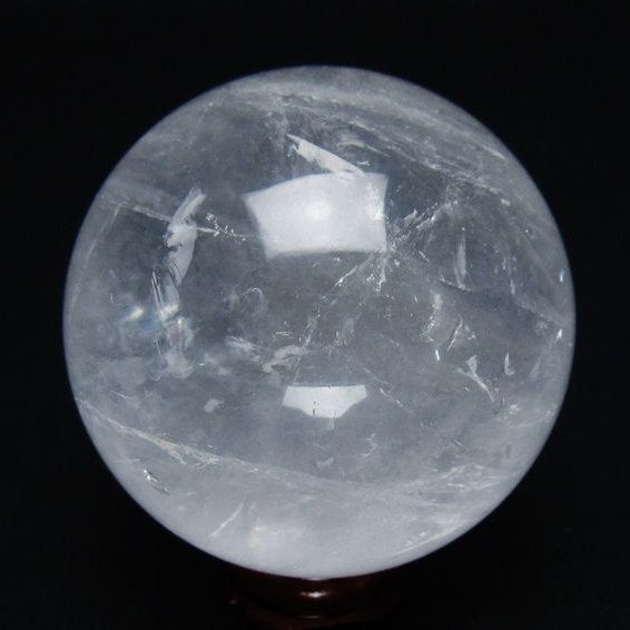 水晶 丸玉 58mm スフィア 置物 水晶玉 一点物 151-8892