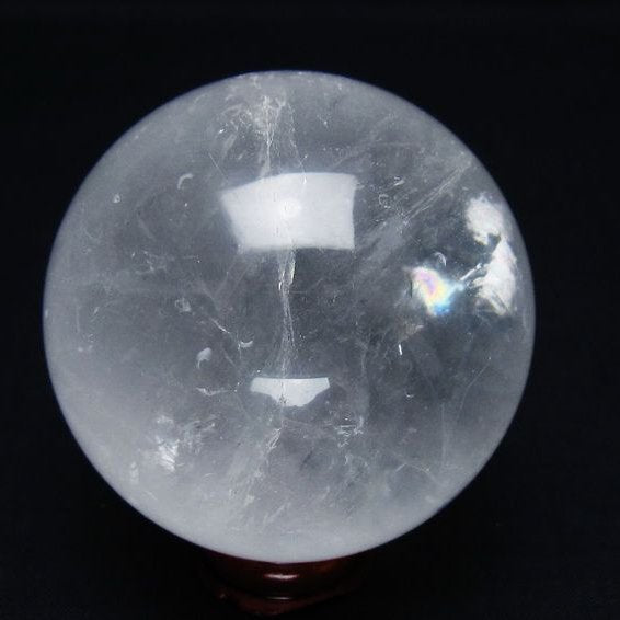 水晶 丸玉 59mm スフィア 置物 水晶玉 一点物 151-8893