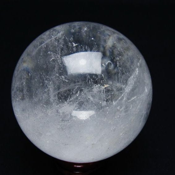 水晶 丸玉 59mm スフィア 置物 水晶玉 一点物 151-8894