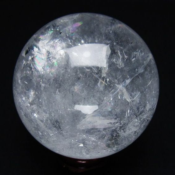 水晶 丸玉 61mm スフィア 置物 水晶玉 一点物 151-8896