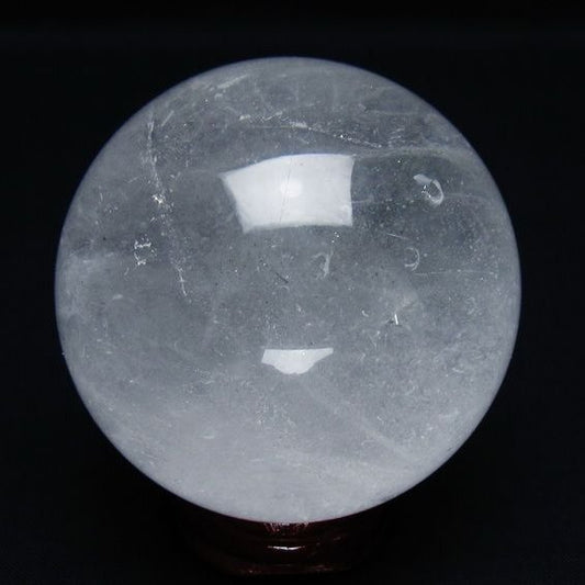 水晶 丸玉 65mm スフィア 置物 水晶玉 一点物 151-8901