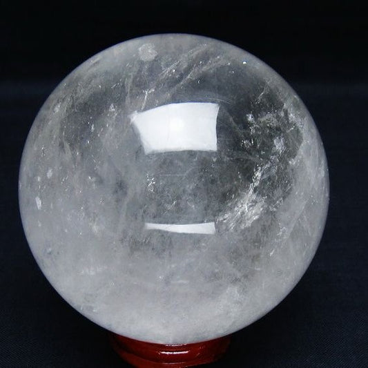 水晶 丸玉 75mm スフィア 置物 水晶玉 一点物 151-8908