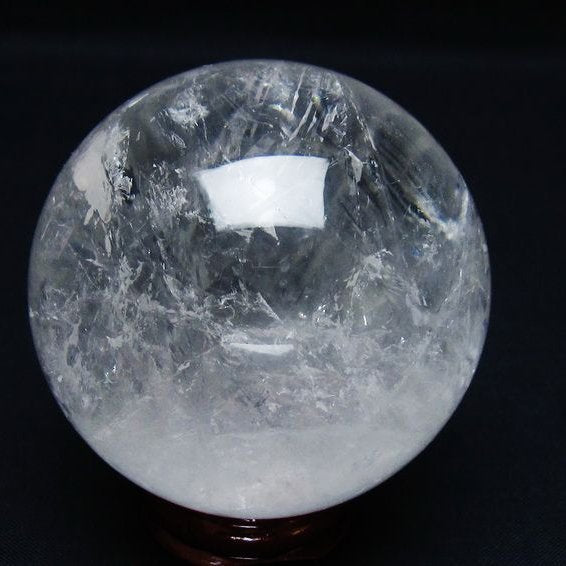 水晶 丸玉 65mm スフィア 置物 水晶玉 一点物 151-8926