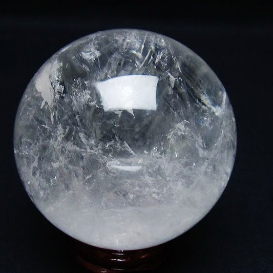 水晶 丸玉 65mm スフィア 置物 水晶玉 一点物 151-8926