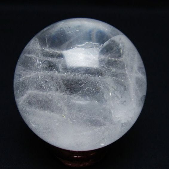 水晶 丸玉 65mm スフィア 置物 水晶玉 一点物 151-8927