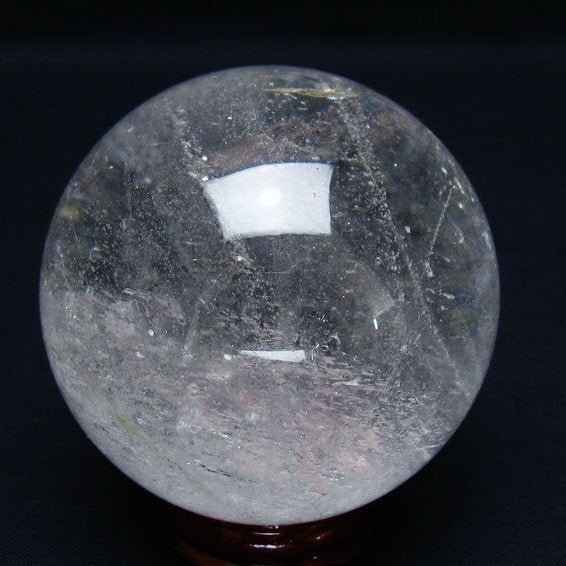 水晶 丸玉 64mm スフィア 置物 水晶玉 一点物 151-8931
